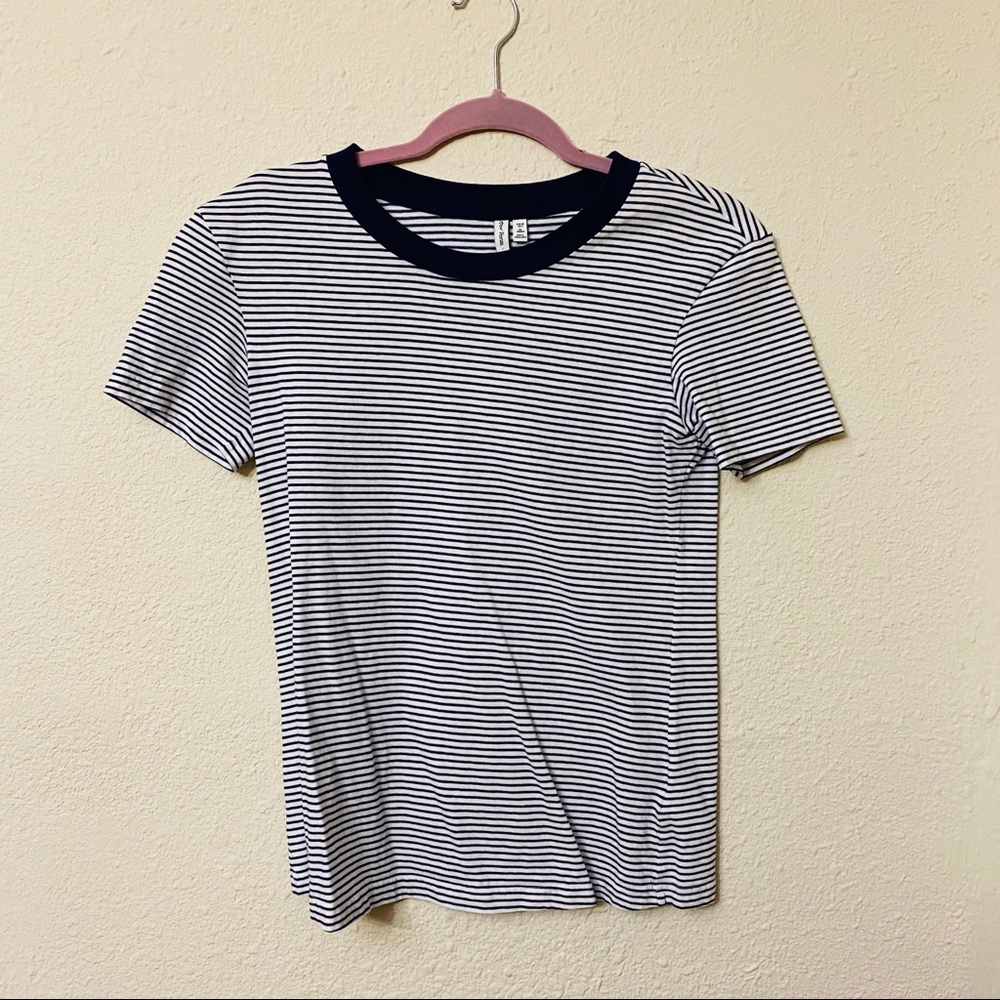 & Other Stories Striped Crew Neck T-Shirt